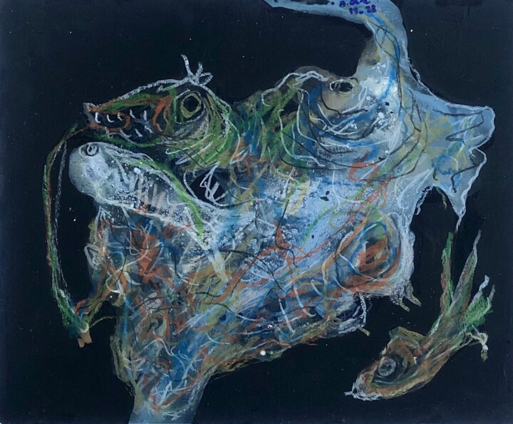 Bulanık 绘画, 13.8x16.9 in