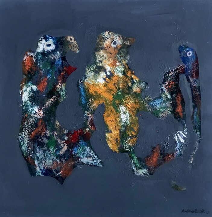绘画,  13.8x16.9 in 