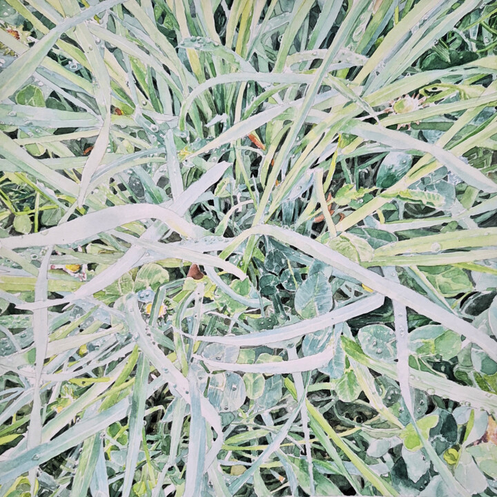 Drawing titled "Temps et désordre S5" by Guillaume Querré, Original Artwork, Watercolor
