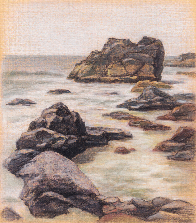Goa Coastline Disegno, 9,1x7,9 in