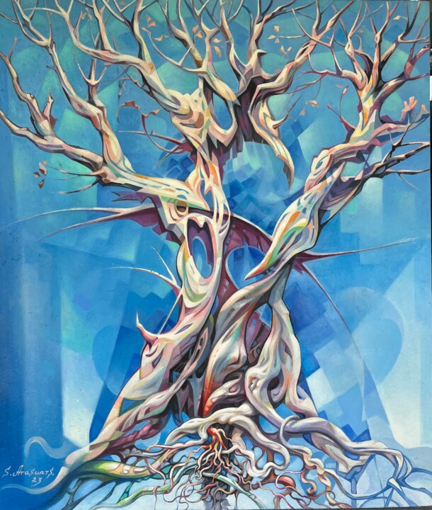 Schilderij getiteld "Once Upon a Time It…" door Samvel Atasunts, Origineel Kunstwerk, Olie