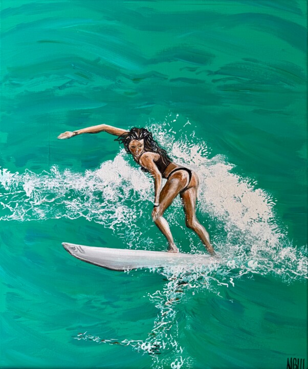 BODY WAVE 绘画, 21.7x18.1 in