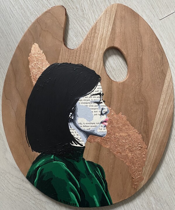 Collages intitulée "Vera" par Annabelle Amory, Œuvre d'art originale, Acrylique