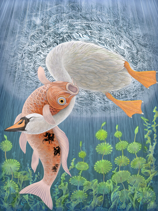 Digital Arts titled "Carpe diem" by Jean-Pierre David, Original Artwork, Digital Painting