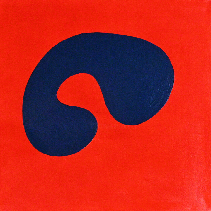 Painting titled "5 Beans Two" by Charles Gibbons, Original Artwork, Acrylic Mounted on Wood Stretcher frame