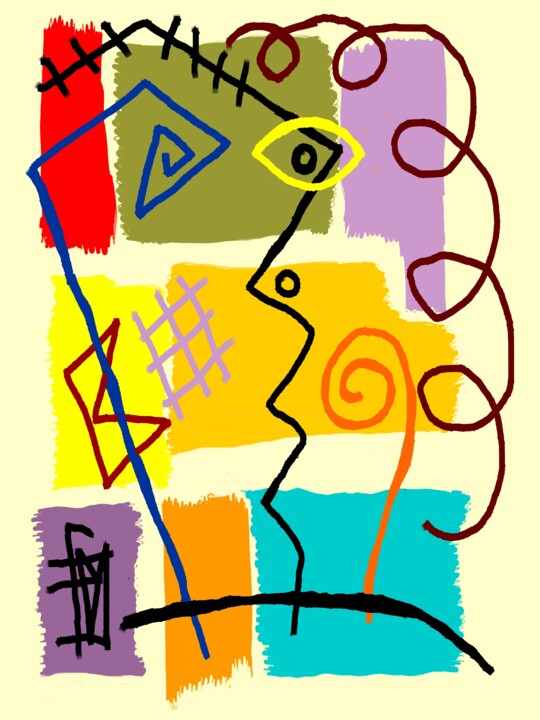 Digital Arts titled "VFH1" by Franck Vidal, Original Artwork, Digital Painting