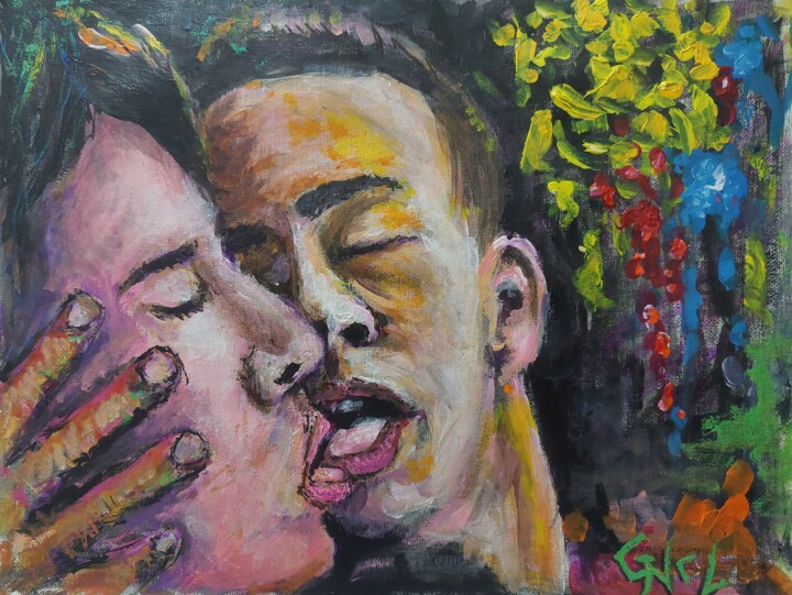 Close up.. Painting, 10.6x13.8 in