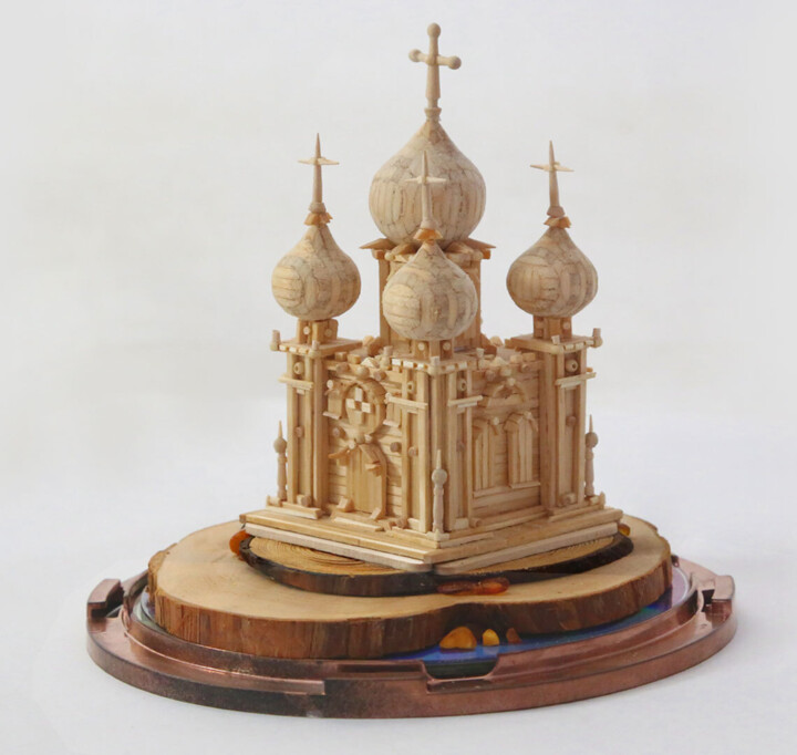 Miracle Church (Wonder Matches & Miracle Beads) Художественная композиция, 66,9x49,2 in