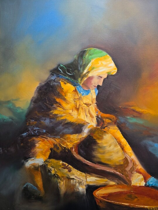 Schilderij,  31,5x25,6 in 