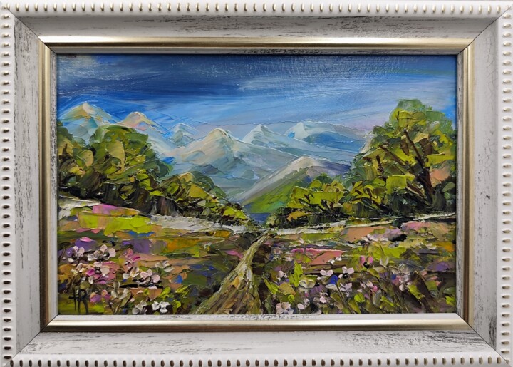 Весенний пейзаж Painting, 3.9x5.9 in