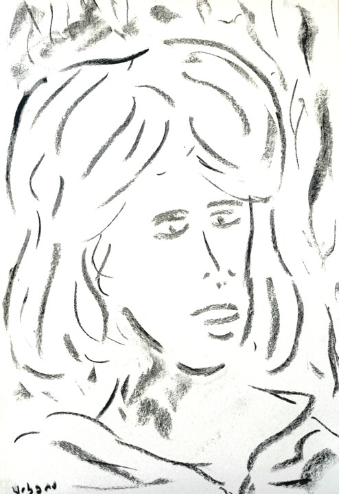Portrait Pascaline. 图画, 16.1x11.8 in