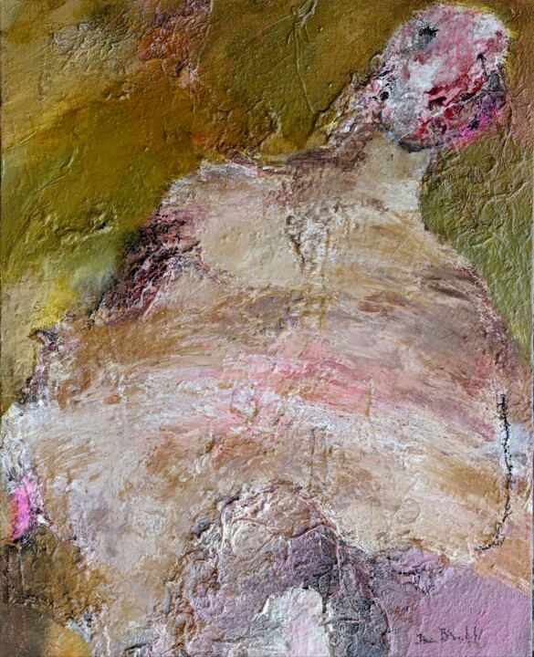 Schilderij getiteld "la nuit est tombée,…" door Denis Blondel, Origineel Kunstwerk, Olie Gemonteerd op Frame voor houten bra…