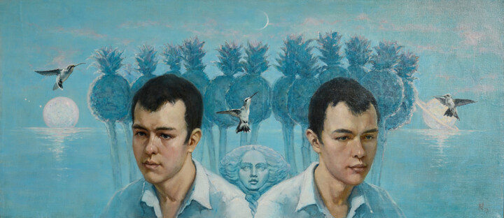 绘画,  19.7x45.3 in 