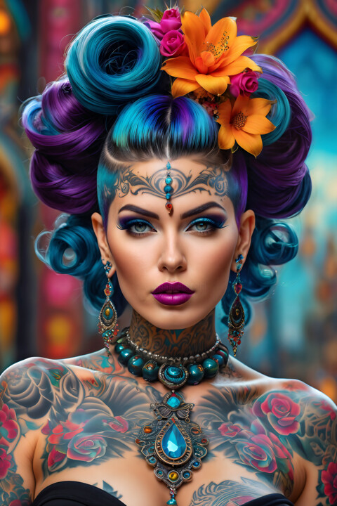 Tattoo Model 数字艺术