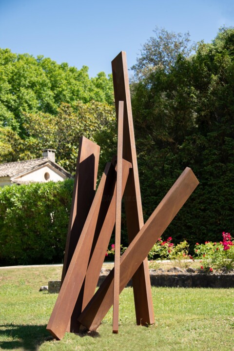 Sculpture intitulée "Croisées" par Etienne Viard, Œuvre d'art originale, Acier inoxydable