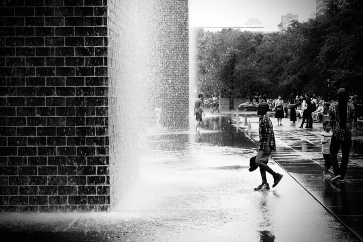 Photography titled "waterwall" by Rod_book, Original Artwork, Paper