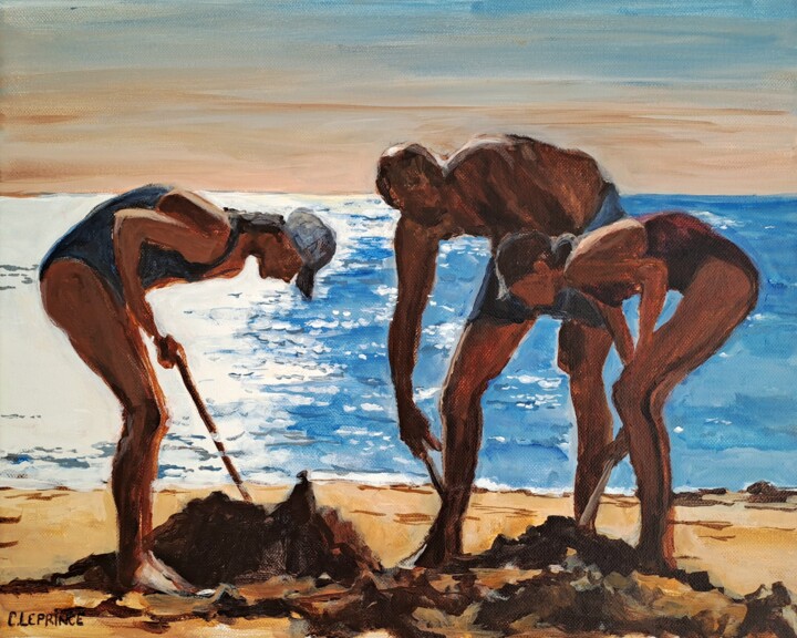 Peinture intitulée "Fouras" par Carole Leprince, Œuvre d'art originale, Acrylique