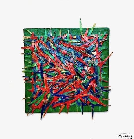 Collages titled "Tropical  CYT" by Cyt, Original Artwork, Collages