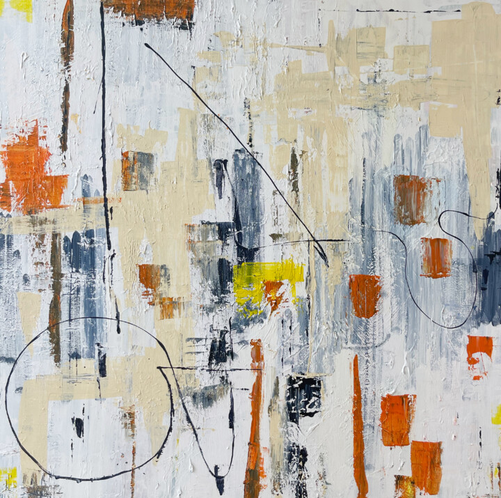 Peinture intitulée "FENETRE OUVERTE " par Isabelle Taieb Nicolaï, Œuvre d'art originale, Acrylique
