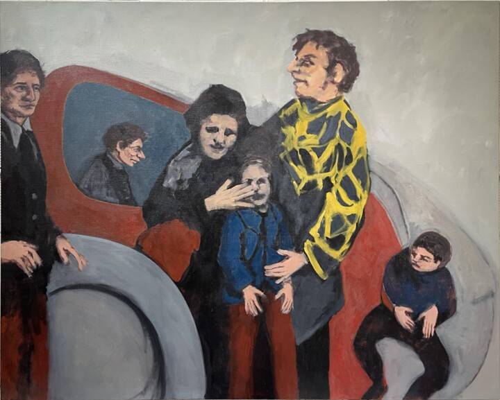 Pintura titulada "Collision III" por Félix Deschamps Mak, Obra de arte original, Oleo