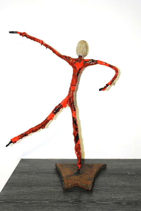 Sculpture titled "FUSION" by Byludo, Original Artwork, Acrylic