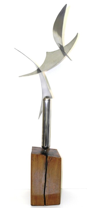 Sculpture titled "EOLE" by Byludo, Original Artwork, Aluminium