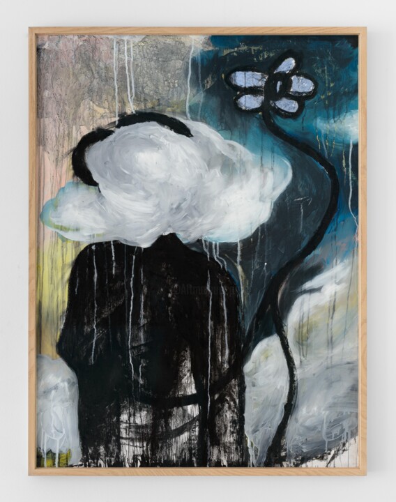 Pintura intitulada "Poétique de l'absen…" por Assoukrou Aké, Obras de arte originais, Óleo