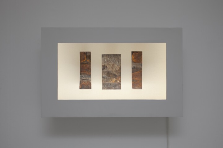 Sculpture titled "Teatrini" by Marc Couturier, Original Artwork, Wood