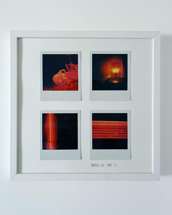 Photography titled "ORANGE 001" by Verdo, Original Artwork, Paper