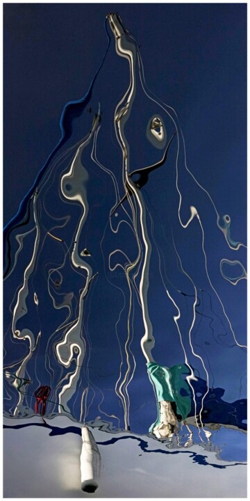 Photography titled "Reflets marins Norm…" by Daniel Gautier, Original Artwork, Aluminium