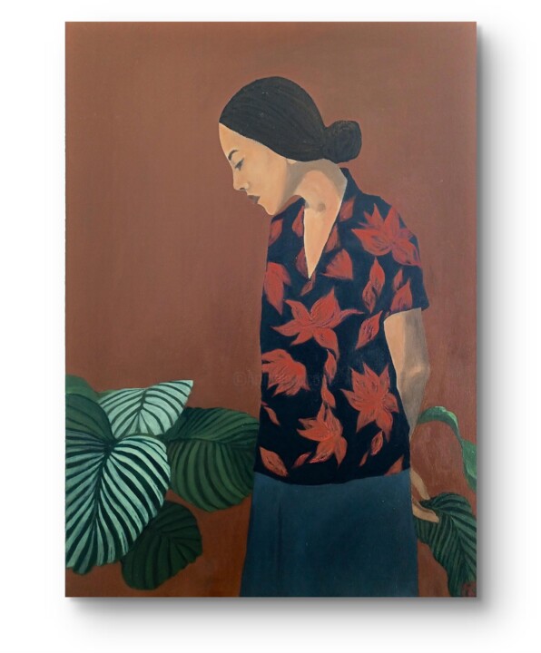 Peinture intitulée "'Clouds got in my w…" par Laetitia Mamizara, Œuvre d'art originale, Acrylique