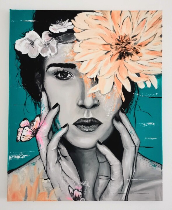 Peinture intitulée "Portrait" par Lisa Grouet, Œuvre d'art originale, Huile