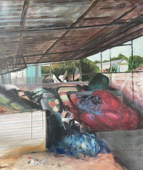 Abri de pêcheur n° 2 Painting, 34.7x24 in