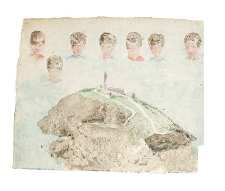 Painting titled "Lost and found" by James Rielly, Original Artwork, Paper