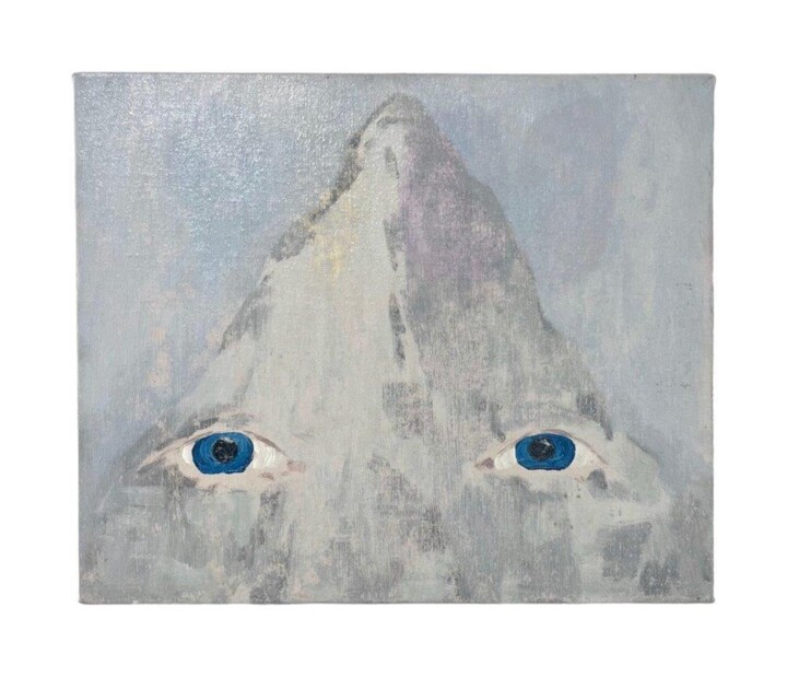 Peinture intitulée "Holy mountain" par James Rielly, Œuvre d'art originale, Huile