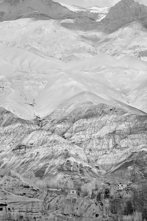 Falaise de Bamiyan Panorama 15-15 Fotografia, 63x43,3 in