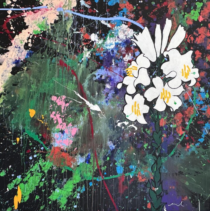 绘画,  70.9x70.9 in 