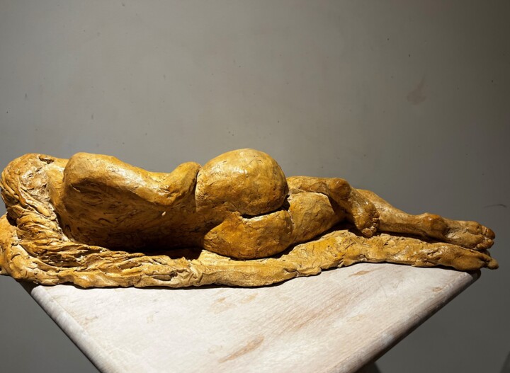 Sculpture intitulée "LE REPOS" par Carol Saint Georges, Œuvre d'art originale, Argile