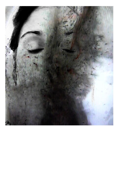 Collages titled "Se fondre" by Céline Foussadier, Original Artwork, Collages