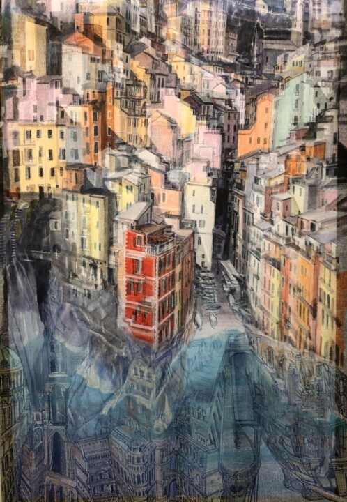 Painting titled "Rio Maggiore " by Fuvel, Original Artwork, Acrylic