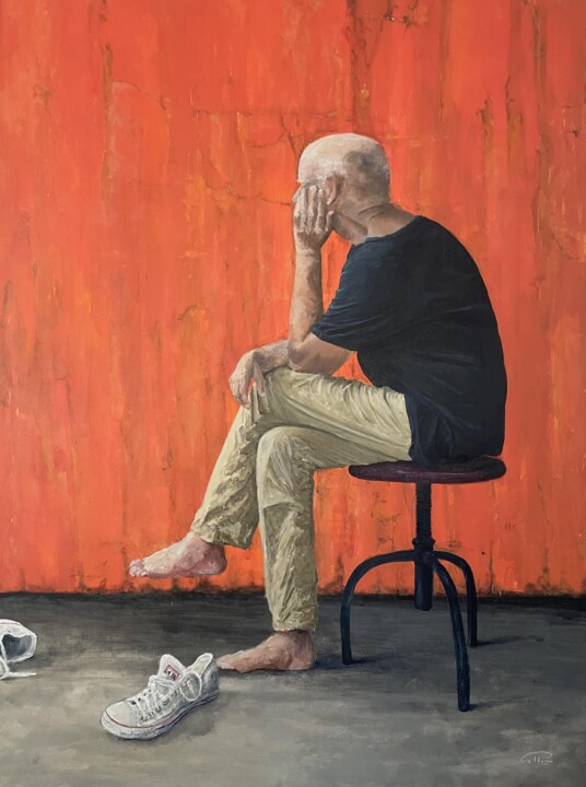 Peinture intitulée "DETACHEMENT" par Pellen Pascal, Œuvre d'art originale, Huile