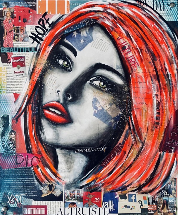 Painting titled "Hazel" by Ysati, Original Artwork, Acrylic