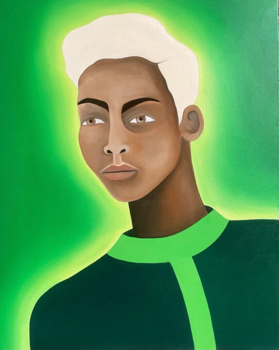 Pintura intitulada "Louise" por Rebecca Brodskis, Obras de arte originais, Óleo