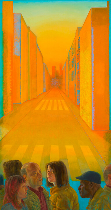 Painting titled "Espace ouvert" by Marion Bataillard, Original Artwork
