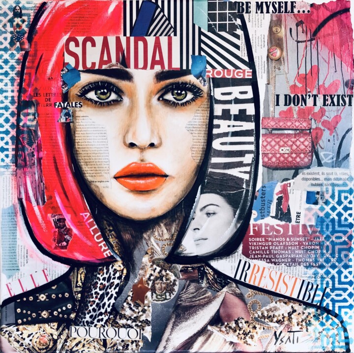 Peinture intitulée "Diane" par Ysati, Œuvre d'art originale, Acrylique