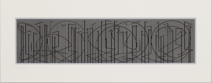 Printmaking titled "Ecriture C.F.D.T." by Jesús Rafael Soto, Original Artwork, Paper