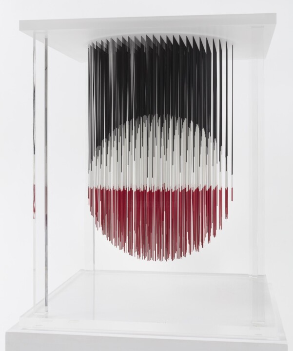 Painting titled "Maquette sphère Lut…" by Jesús Rafael Soto, Original Artwork, Metals