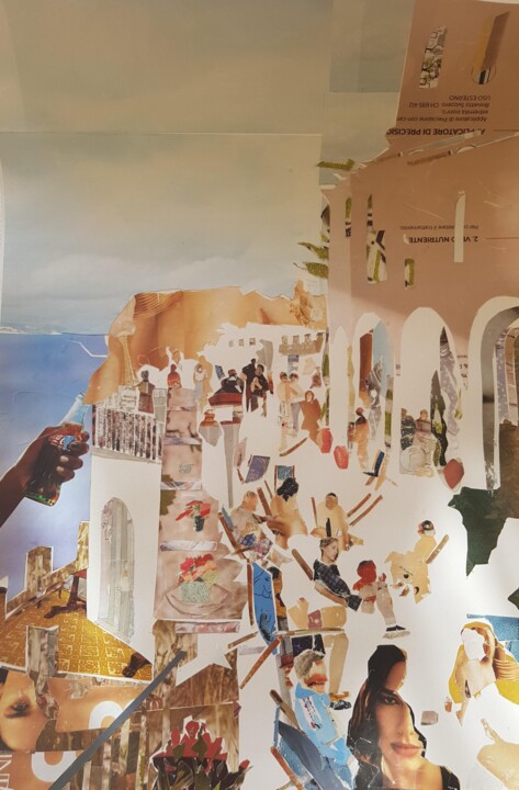 Swinging Capri, Marc Raynaud Collage 2023 Collages, 11.8x8.3 in