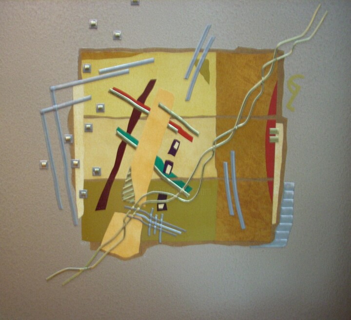 Painting titled " evasion" by Guy Laffont, Original Artwork, Wood
