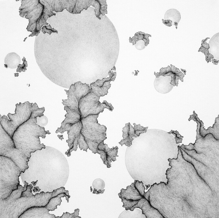 Drawing titled "Cartomancie 5" by Bastien Faudon, Original Artwork, Ink